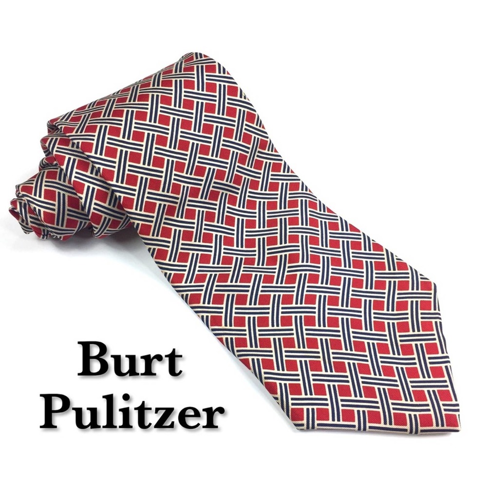 Burt Pulitzer Vintage 100% Silk Tie